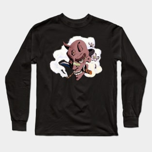 japan mask hannya Long Sleeve T-Shirt